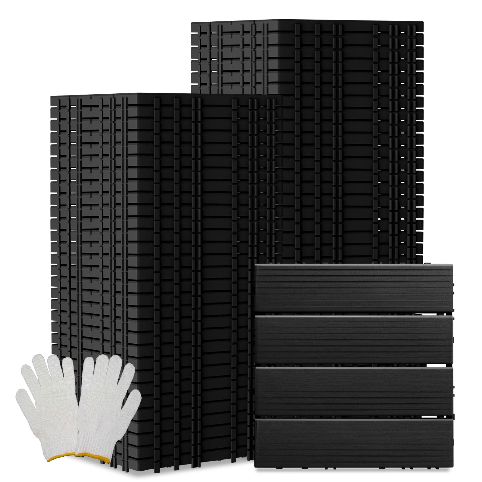 Amazon.com: Pack Plastic Interlocking Deck Tiles, Patio Deck Tiles